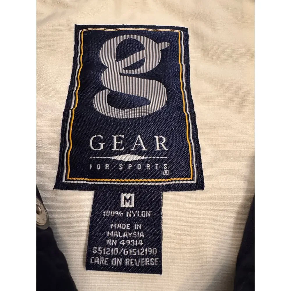 Vtg Gear for Sports Air Force Windbreaker Men's Size M 100% Nylon Pullover